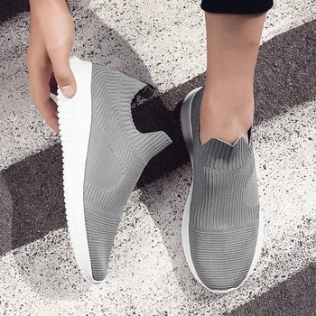 

2121 Men Shoes Air Mesh Men Casual Shoes Slip On Breathable Summer Sock Sport Shoes Men Sneakers Tenis Masculino Adulto 38-57