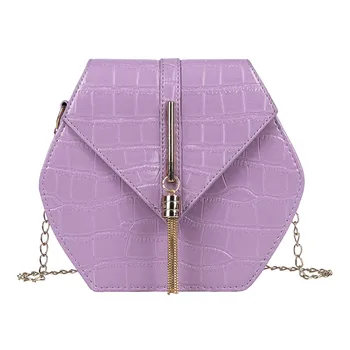 

Women Hasp Handbags 2020 New High Quality PU leather Crossbody Bags Stone Pattern Female Small Wallet Messenger Bags Chain Bags
