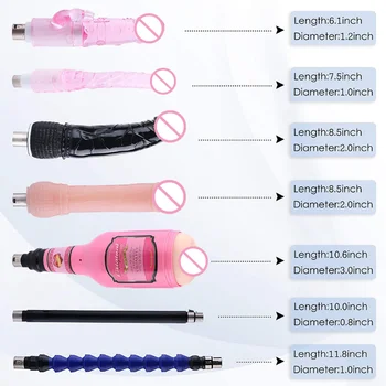 28 Types Traditional Sex Machine Attachment 3XLR 3PRONG Attachment Dildo Suction Cup Sex Masturbation Love Machine For Women Man 2