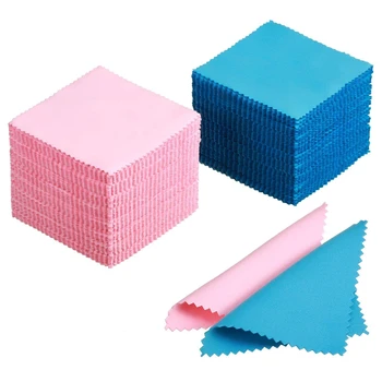 

200 Pieces Jewelry Cleaning Cloth Polishing Cloth Jewelry Cleaner Cloth for Silver Gold Platinum Jewelry, Watch