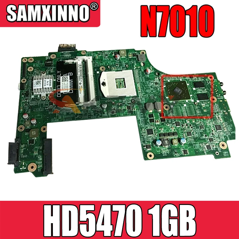 Akemy For DELL N7010 Laptop Motherboard CN-0V20WM 0V20WM V20WM DAUM9BMB6D0 HM57 HD 5470 1GB 100% Tested | Компьютеры и офис