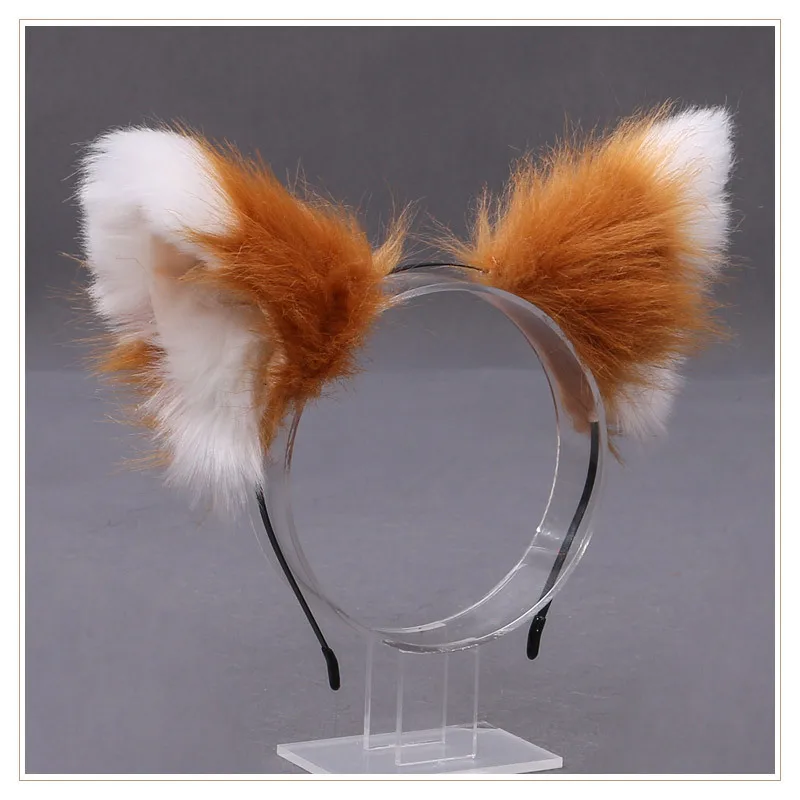 Cosplay&ware Cute Furry Animal Beast Ears Headwear Cat Fox Ear Cosplay Soft Girl Plush Lolita Hair Accessory Anime Props -Zentai shop online H0b0939f664c44393bc43b886d3ce4c17L.jpg