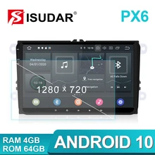 Isudar 2 Din Авто Радио Android 9 для VW/Golf/POLO/Passat/Skoda/Fabia/Octavia/Seat/Leon