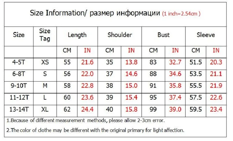size for TZ