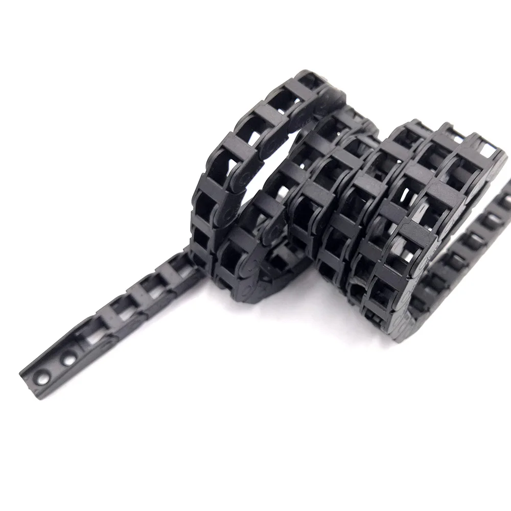 JFLO 5x5mm 1 Meter Miniature Wire Carrier Cable Drag Chain Bridge Type Non-Opening Engineering Nylon Towline Tanks Hot