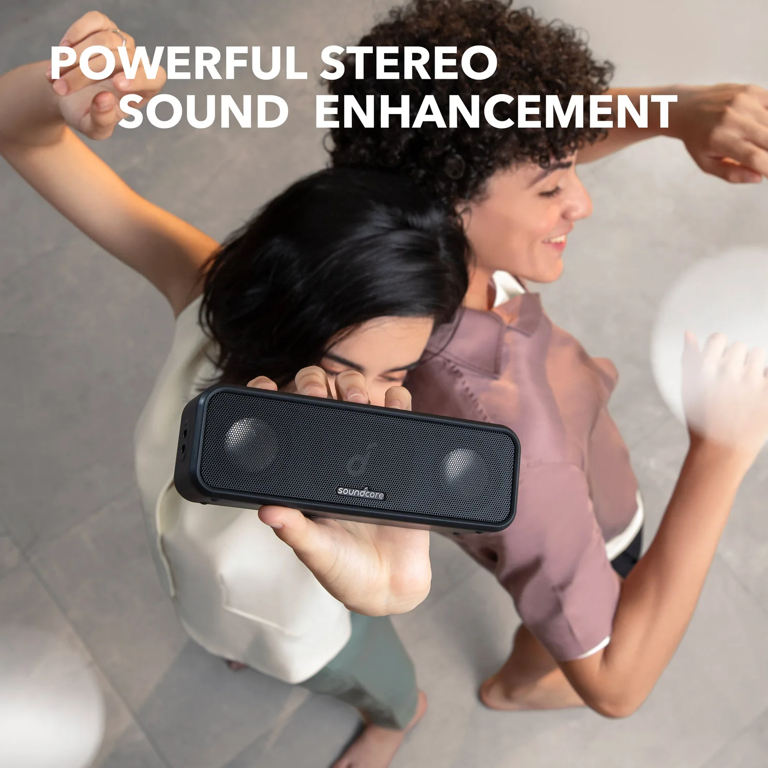 Soundcore by Anker Soundcore Caixa de Som Bluetooth com Som Estéreo Drivers de Diafragma de Titânio Puro Tecnologia Partycast Bassup 24 Horas de Som sem Recarregar - Image 3