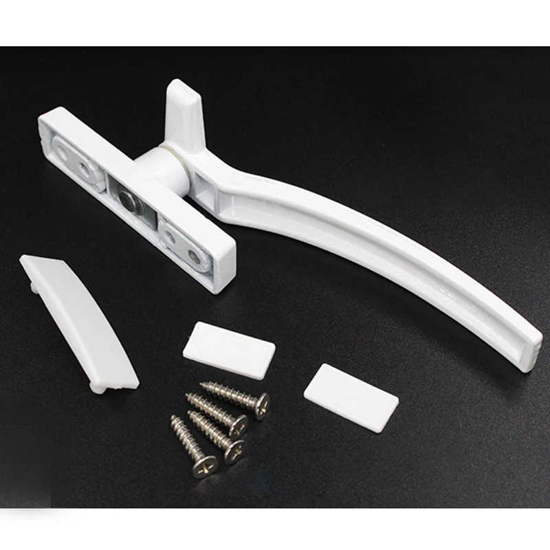 White Replacement Window Handles Right/ Hand Zinc Alloy Window Hardware Door Handle Security Lock Door Latch