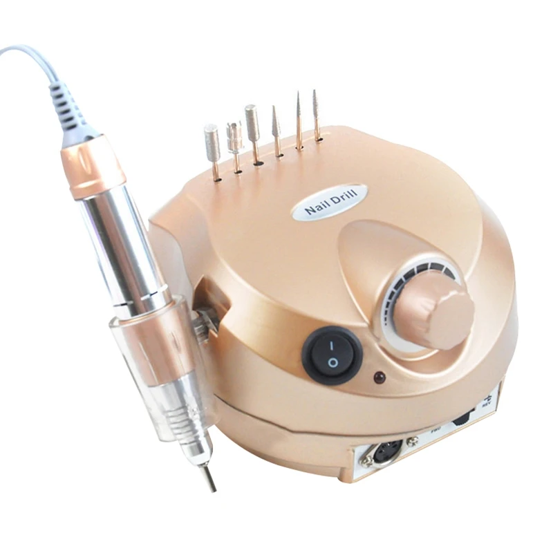 

HTHL-Electric Nail Drill Apparatus Machine For Manicure Cuticle Gel Remover Milling Drill Bits Set Pedicure Machine Grinding Eu