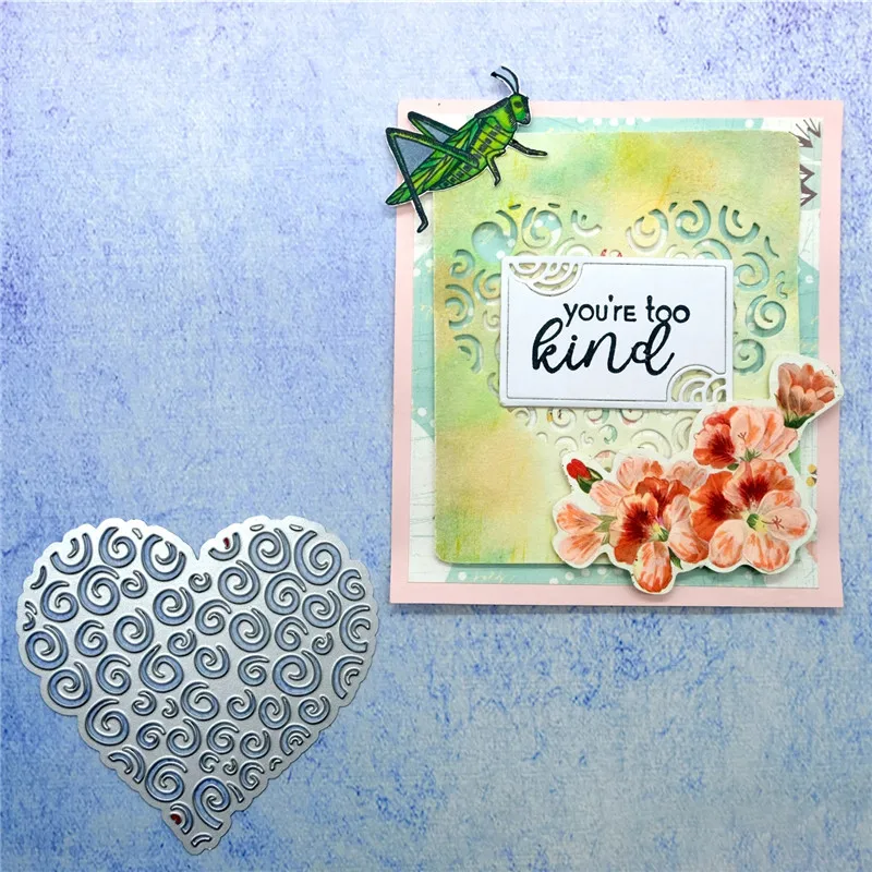 

GJCrafts Heart Dies Love Metal Cutting Dies New 2019 for Card Making Scrapbooking Embossing Frame Die Cut Craf Dies Ablum Decor