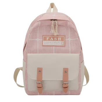 

Japanese and Korea Backpack Women Large Capacity School Backpack Canvas Rucksack For Girls Fashion Vintage Laptop Travel Bags#g2