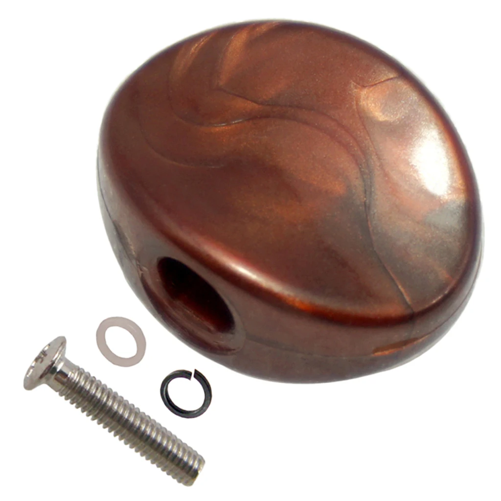 Guitar Tuning Peg Buttons Tuning Pegs Knobs Machine Heads Buttons Guitar 6 Pcs/Set (Coffee)