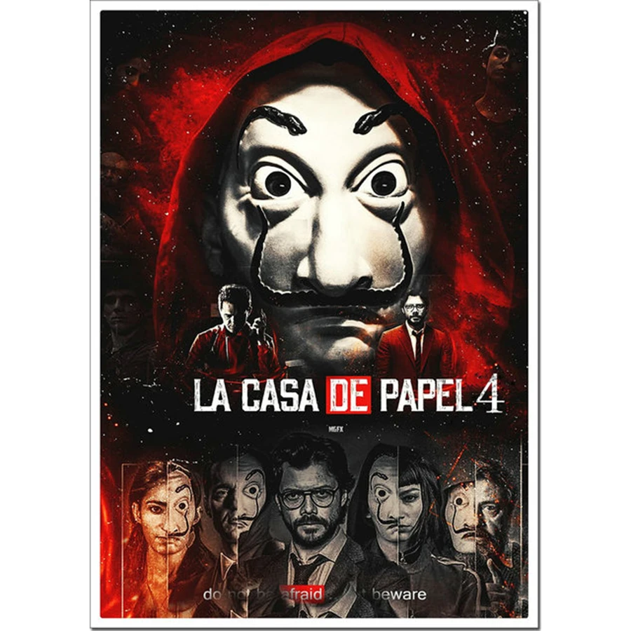 Новые оригинальные постеры с надписью casa de papel испанская Веселая ТВ-серия продажа