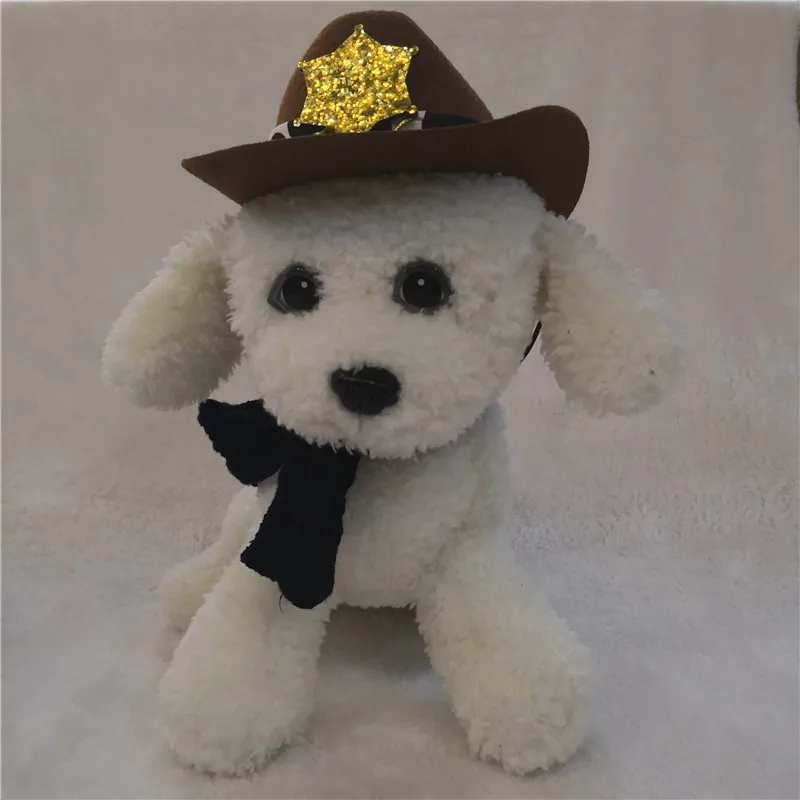 

Universal Pet Dog Cap Cowboy Bowler Hat Hard Solid Color Hot Selling