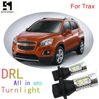 

Shinman For Chevrolet Trax Niva spark Aveo Front Turn light DRL Car LED light LED Daytime Running Lights DRL&Front Turn Signals
