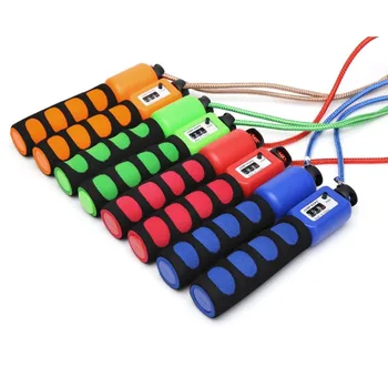 

Cotton Counting Jump Rope with Soft Sponge Anti Skid Handle for Sports Match Examination Exercise Fitness Weightloss