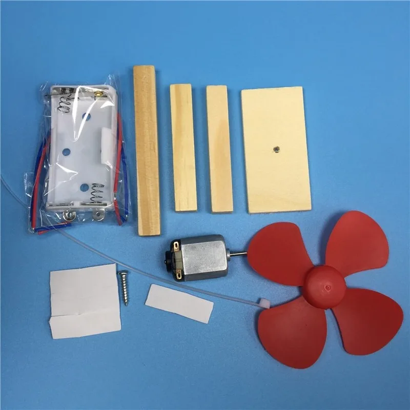 1 шт. DIY Детская технология Gizmo физическая наука эксперимент интеллектуальная сборка Электрический вентилятор игра в мозги Пазлы игрушки