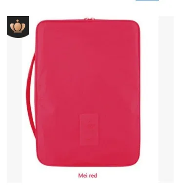 Местный запас многофункциональная рубашка органайзер для путешествий галстук для хранения вакуумные пакеты для одежды рубашка сортировочная сумка - Цвет: Hot Pink