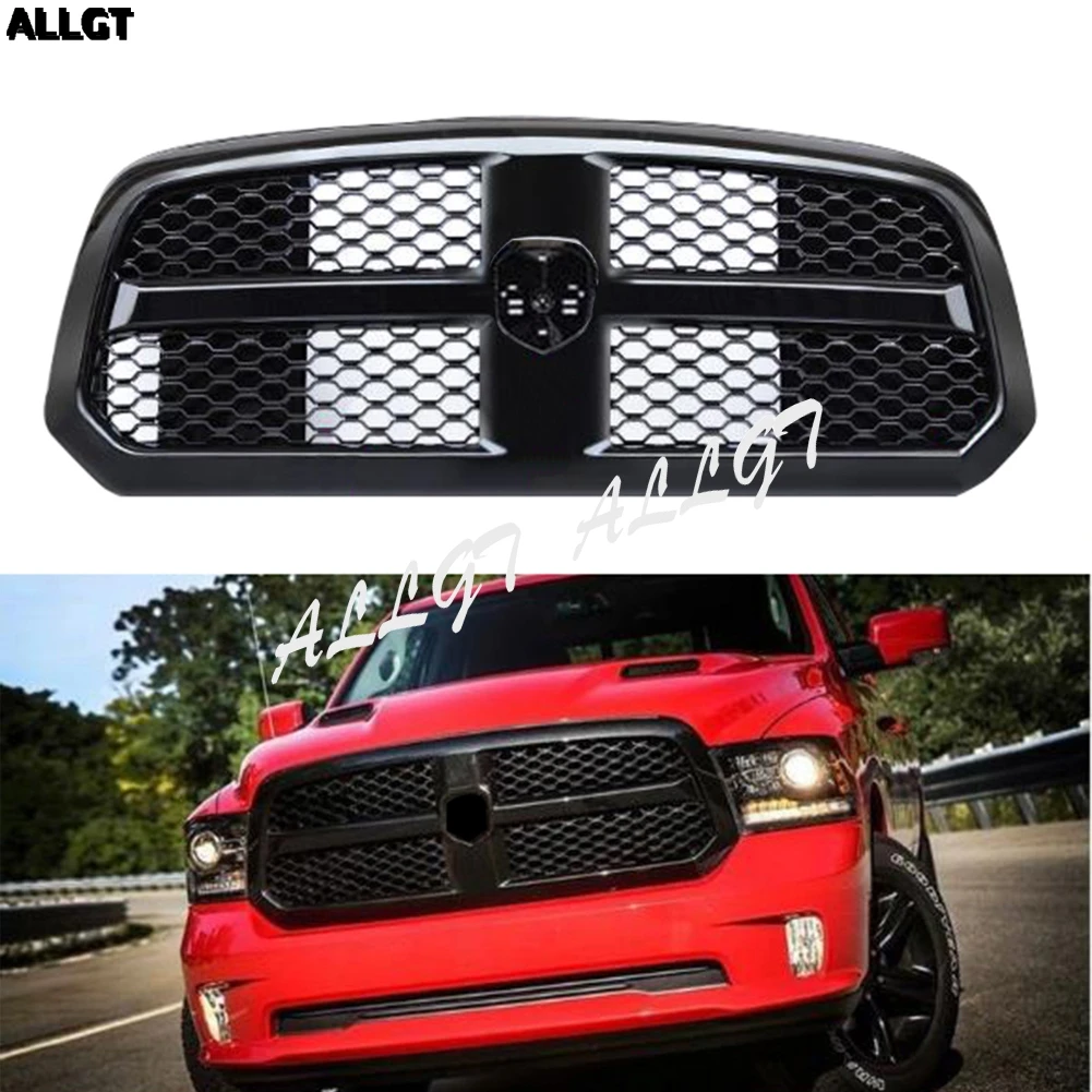 Передняя решетка бампера гриль для Dodge RAM 1500 2014 2015 2016 2017 Новый ABS глянцевый