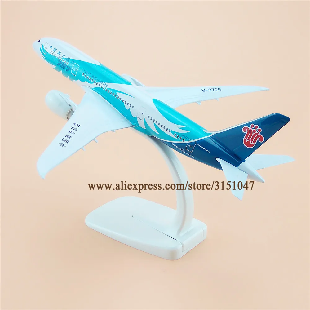 20 см модель самолета Air China Southern B787 Boeing 787 Airways Airlines из металлического сплава литье
