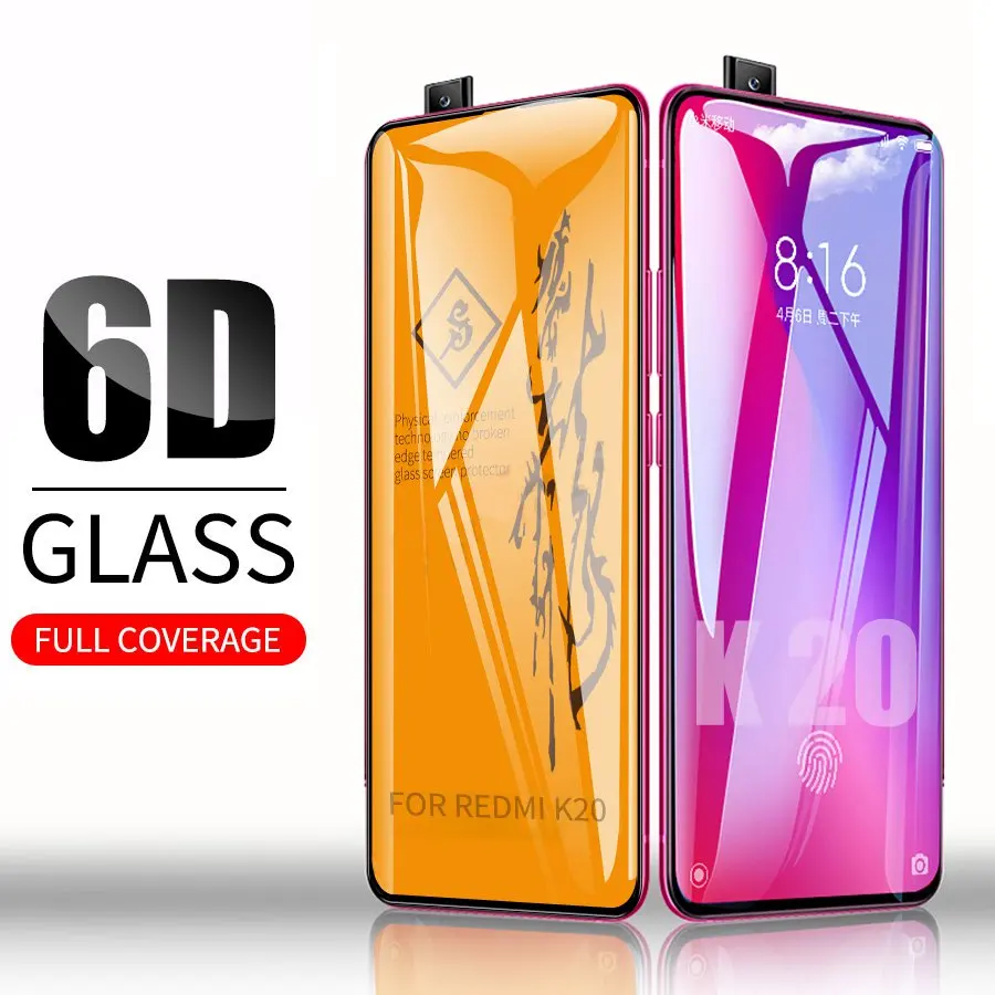 

6D Full Glue Cover Tempered Glass For XiaoMi Mi 9T Pro Redmi K20 Pro Screen Protector Protective Film For Redmi K20 Pro Glass