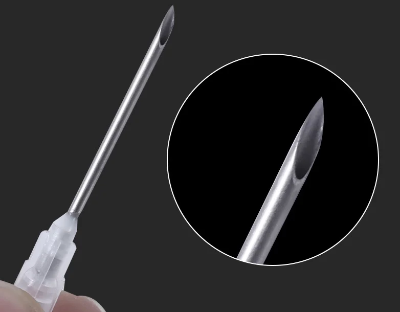 100pcs Painless small needle painless beauty ultrafine 32G 30G 26G 23G 18G 16G syringes Korean Needles Eyelid Tools