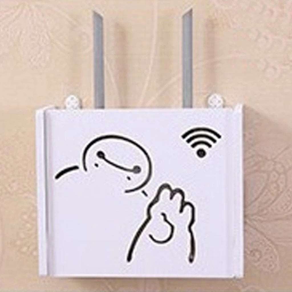 L-router 12 стилей беспроводная Wifi коробка маршрутизатора деревянная-пластиковая настенная полка подвесная штепсельная плата кронштейн коробка для хранения Органайзер для маршрутизатора Декор - Цвет: L-router