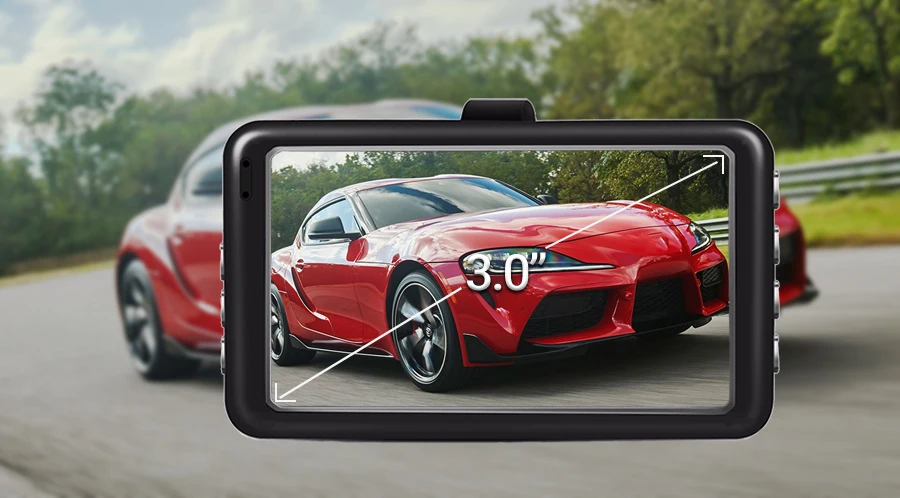 E-ACE B03 Мини Автомобильный видеорегистратор 3 дюйма FHD 1080P двойная камера объектив 170D угол видео регистратор видеокамера Dash Cam РЕГИСТРАТОР ночная версия