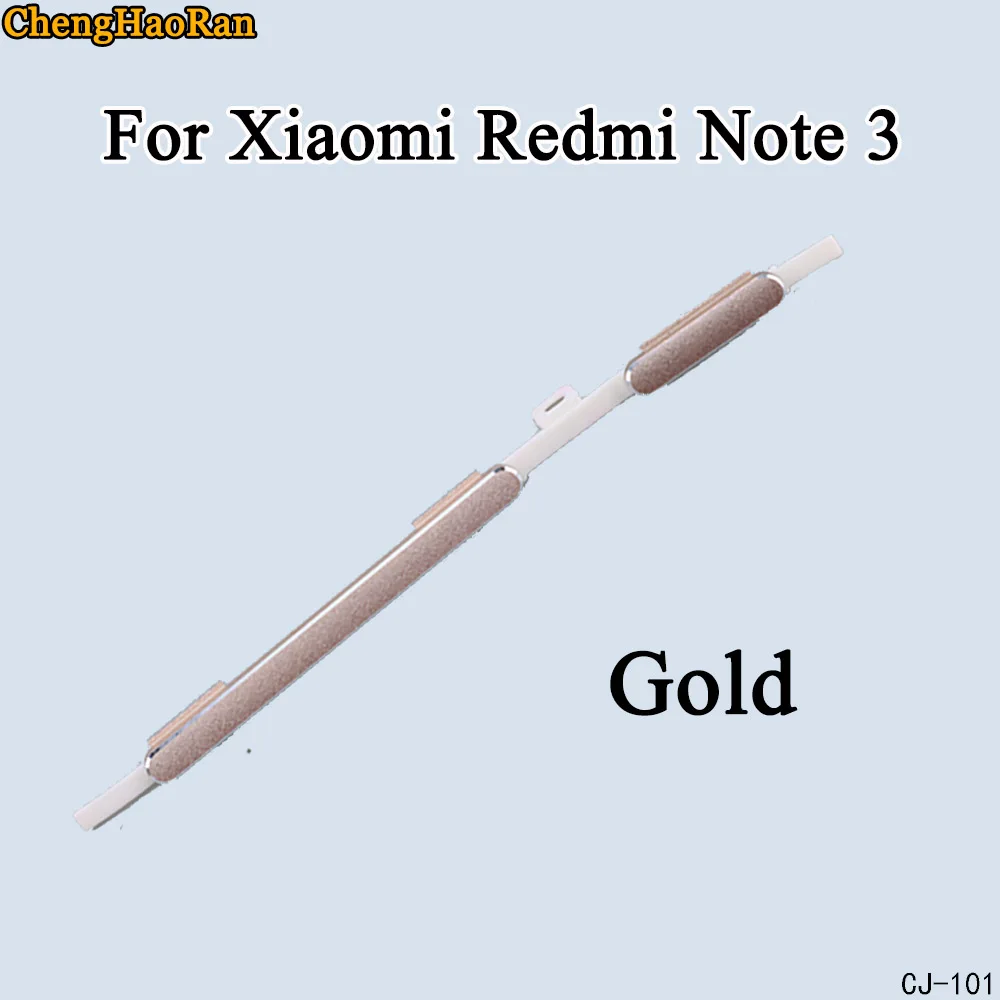 ChengHaoRan 1 шт. для Xiaomi Redmi Note 3 набор боковых кнопок Кнопка питания+ переключатель громкости Кнопка Набор деталей