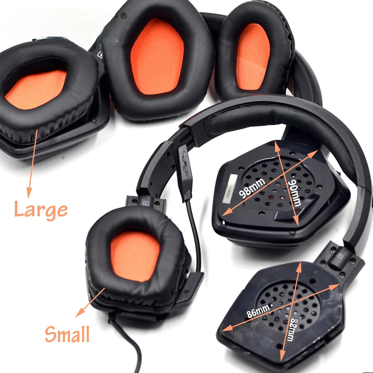 Almofada de Substituição Almofadas de Orelha Earpads Earmuffs para Tritton Warhead 7.1 Katana Detonador Xbox 360 Fones de Ouvido