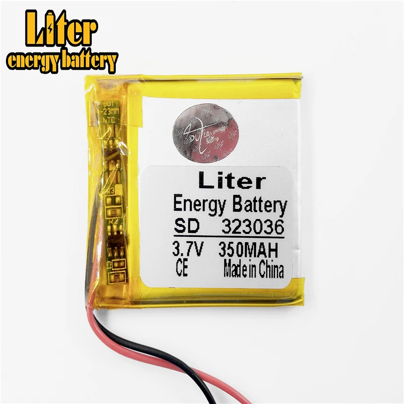 MP3 MP4 MP5 MP6 GPS мобильный телефон PSP батарея 323036 3 7 V 350mAh литий полимерные батареи из
