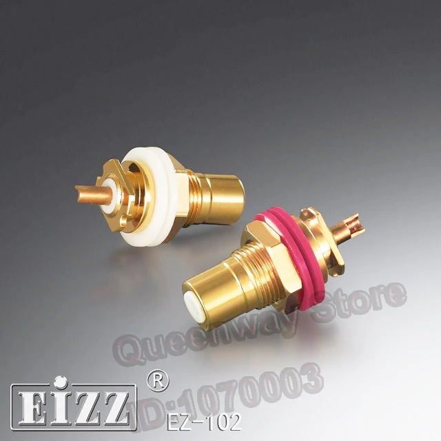 P-028 eizz EZ-102 RCA сигнальная розетка RCA сигнал Аудио разъём чистая позолоченная фосфорная бронзовая пара