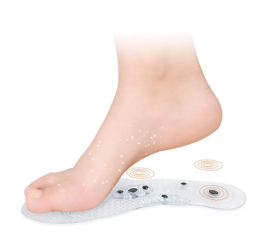 Weight loss slim insoles massage insole magnetic therapy silicone insoles transparent massage insoles foot care tools beauty