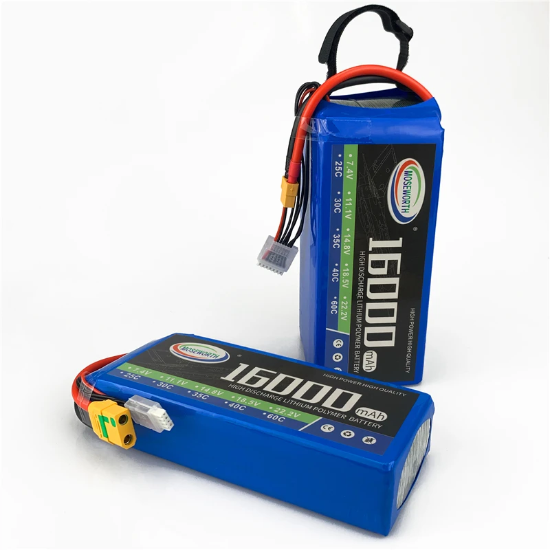 4S RC Дрон LiPo батарея 14 8 V 16000mAh 25C батареи для самолета автомобиля квадрокоптера
