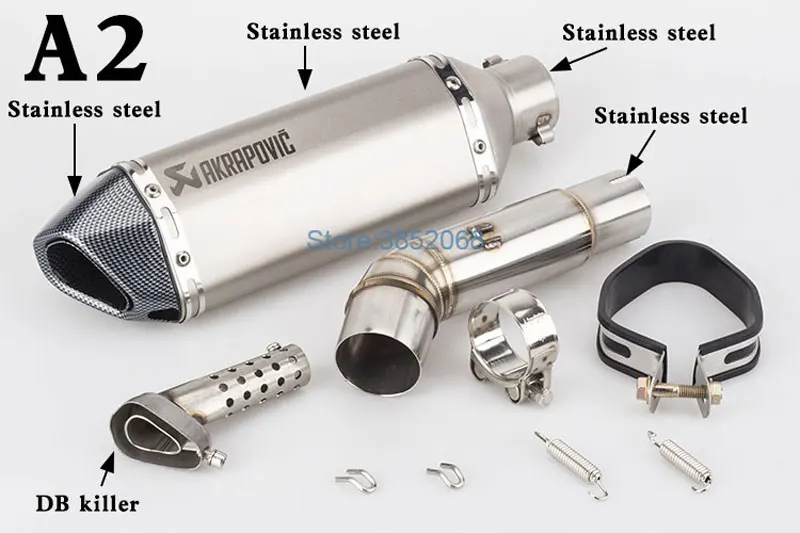 Мотоцикл лазерный Akrapovic выхлопная труба для Harnet 600 CB600 CB600F маленький шестигранный выхлопной трубы мотоцикл глушитель Escape
