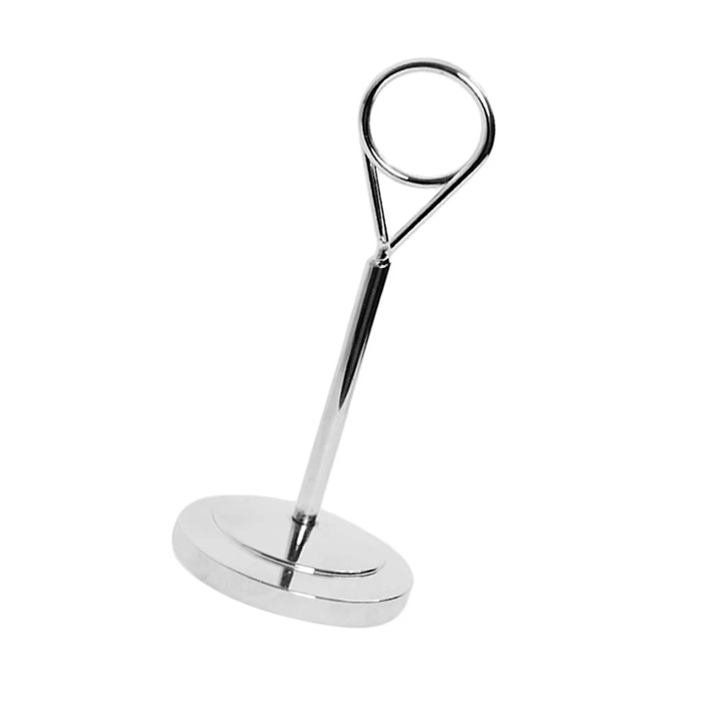 Stainless Dining Table Meal Card Holder Hotel Number Clip Business Card Clip Restaurant Menu Holders for Party Wedding Events