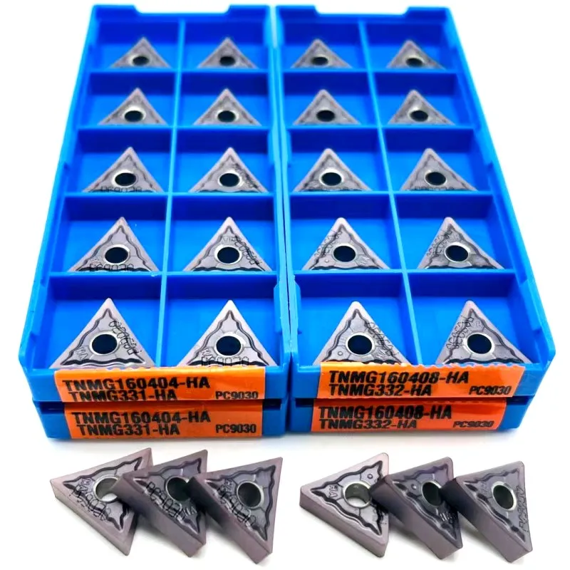 TNMG160408 TNMG160404 HA PC9030 triangle indexable carbide inserts high quality metal turning tools lathe tools turning tools