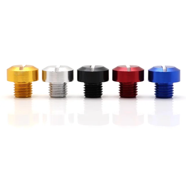 2Pcs Universal Motorcycle CNC M10*1.25 M8*1.25  Mirror Hole Plug Screw Bolts Covers Caps Clockwise Screw For Honda Suzuki