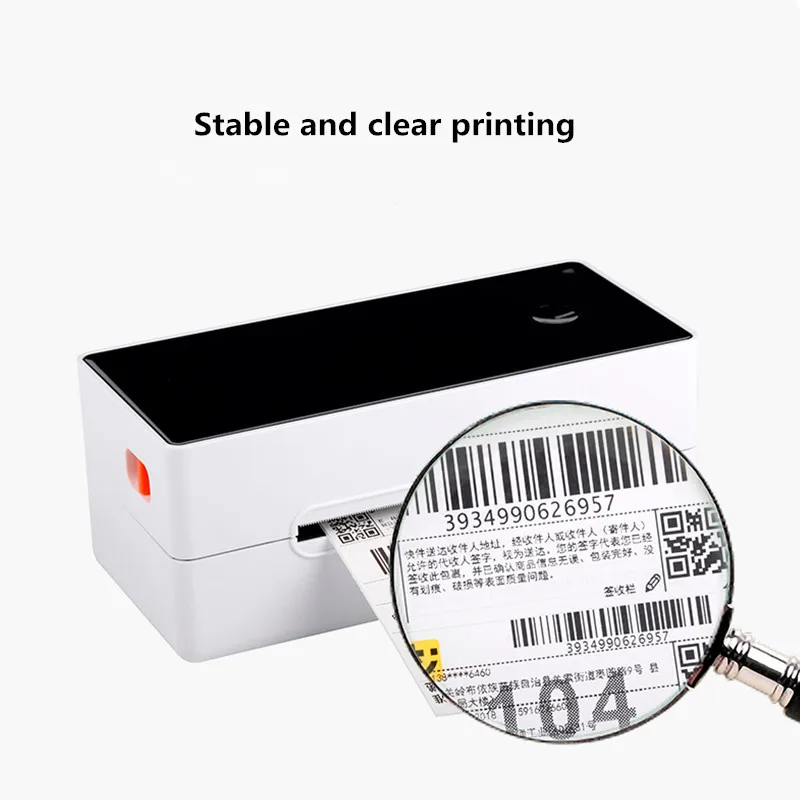 canon printer mini Express Delivery Waybill Product Price Barcode QR Code Sticker Shipping Label 40-120mm Width Thermal Printer With Bracket mini printer peripage