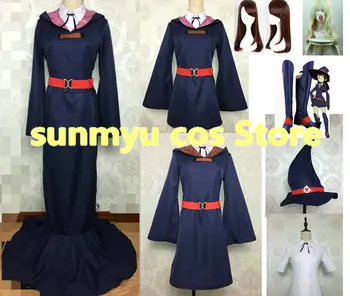 

Custom Size,Little Witch Academia Ritoru Witchi Akademia Atsuko Akko Kagari Sucy Manbavaran Rotte Yanson Cosplay Costume
