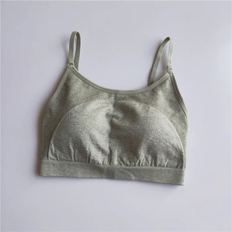 Green Bra Обтягивающие леггинсы и бюстгальтер с высокой талией, комплект из 2 предметов, спортивная одежда для тренировок, Женский бесшовный комплект для занятий йогой - Цвет: Green Bra