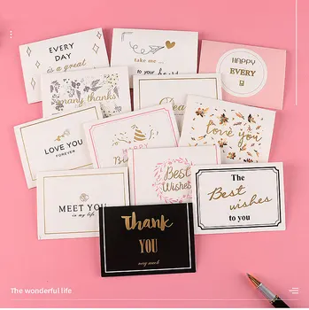 

Paper Greeting Card+Envelope Set Business Birthday Christmas Gift Message Card Stationery