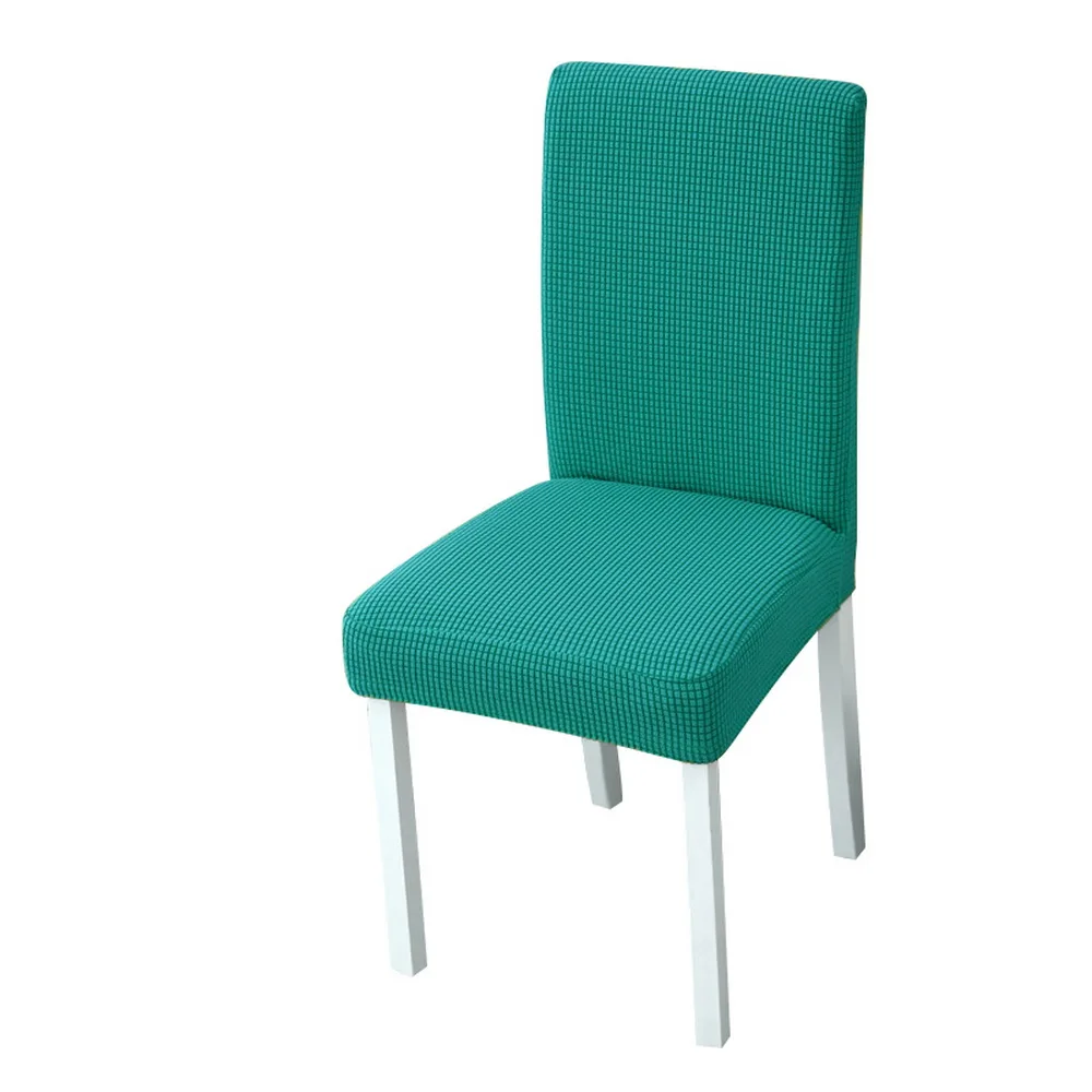 1/2/4 шт. сплошной Цвет чехол для кресла спандекс флисовые плотные эластичные чехлов чехлы на стулья для Обеденная для свадьбы или торжественного случая - Цвет: A-Dark Green