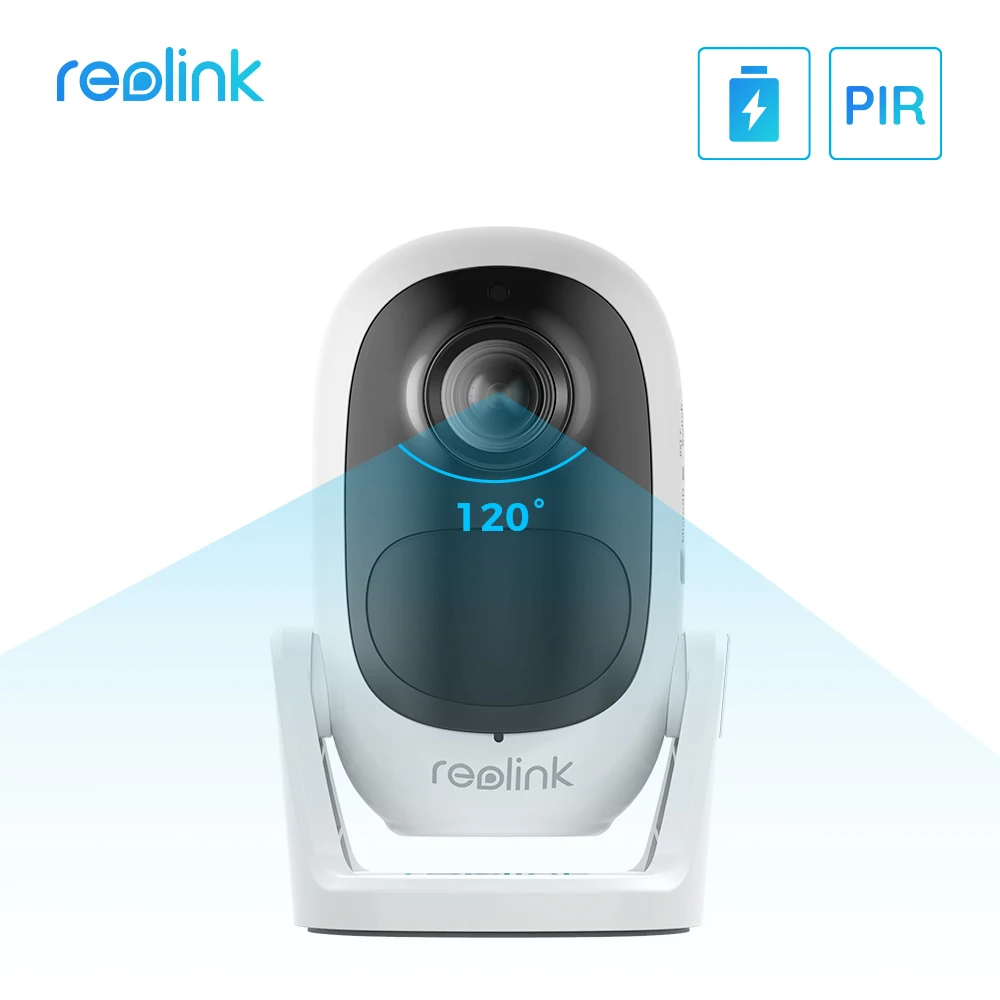 Reolink Argus 2E Solar-Powered WiFi Camera Outdoor 1080p Full HD PIR Motion Detection 2-Way Audio Wide Viewing Angle Google Home