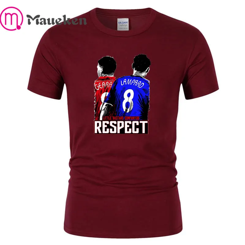 Lampard and gerrard Ретро мода хлопок забавная футболка для английских фанатов подарок футболки 001 - Цвет: 6
