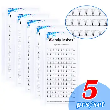 

Russian Volume Eyelash Extensions 3D/5D/6D/10D Short/Long Stem Pre made Volume Fans C/D curl Faux Mink Eyelash Extensions