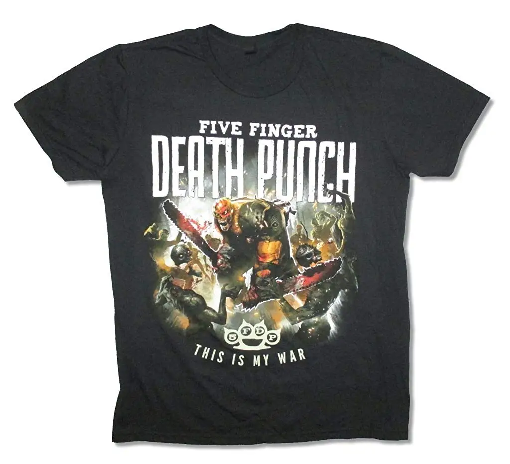 

Five FINGER Death PUNCH THIS IS MY WAR Men's T-Shirt Short Sleeve T shirt Cotton T Shirts top tee