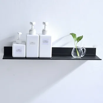 

Aluminum Shower Home Holder Cosmetic Accessories Shampoo Storage Soap Rectangular Bracket Rack Bathroom Shelf Wall Mount