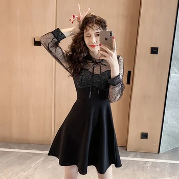 

Aura Dress Elegant Debutante WOMEN'S Dress 2020 Spring High-End Nobility Short Dress Hepburn Wind Black Dress