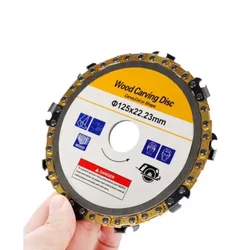 Wood Carving Disc Chain Grinder Carving Angle Chain Disc Slotted Grinders Sculpture Tool