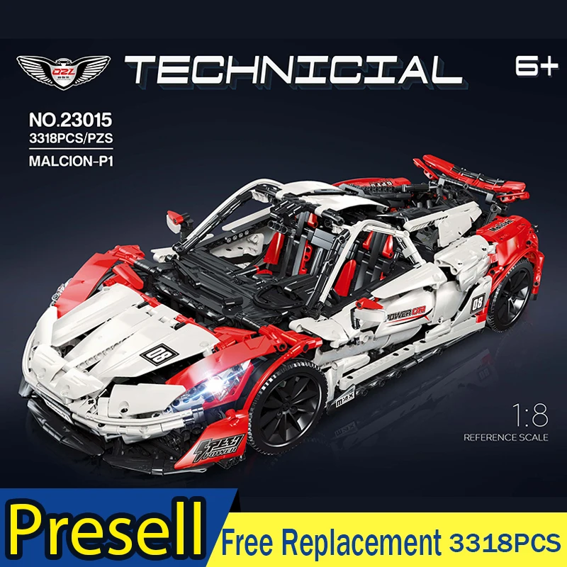 

Technic Series Bricks The MOC-16915 McLaren P1 Super Racing Car Model Kit Building Blocks Hypercar Bricks Toys For Kids DIY Gift